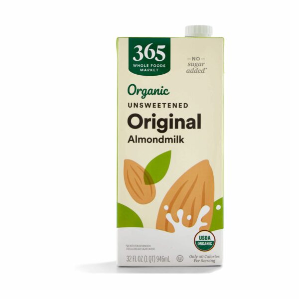 Organic Almond Milk (Type: Unsweetened)